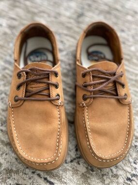 LEMS Mariner Zero Drop Brown Leather Shoes Size 7 Womens Minimalist Barefoot